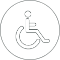Accessibles aux fauteuils roulants